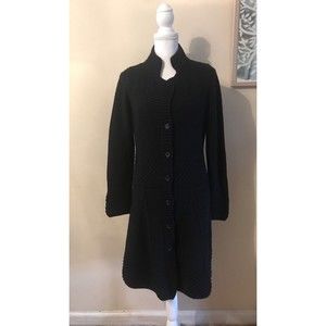 Strenesse Gabriele Strehle Long Knit Cardigan Sweater/ Coat /Jacket-Italy-6/38